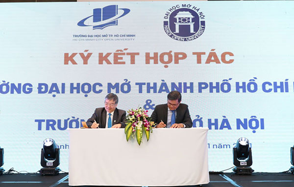 Hai trường Đại Học Mở ký kết thỏa thuận hợp tác toàn diện