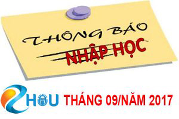 Thông báo lịch nhập học chương trình EHOU T09/2017