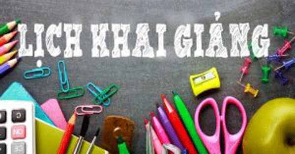 khai giảng